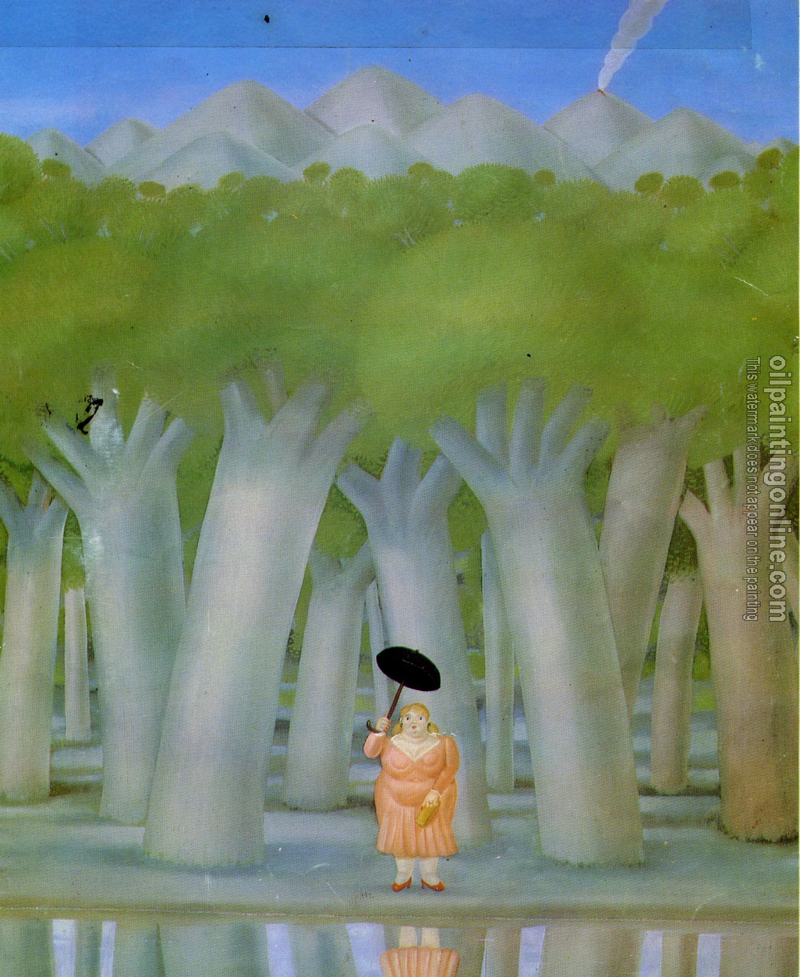 Botero, Fernando - Abstract oil painting.